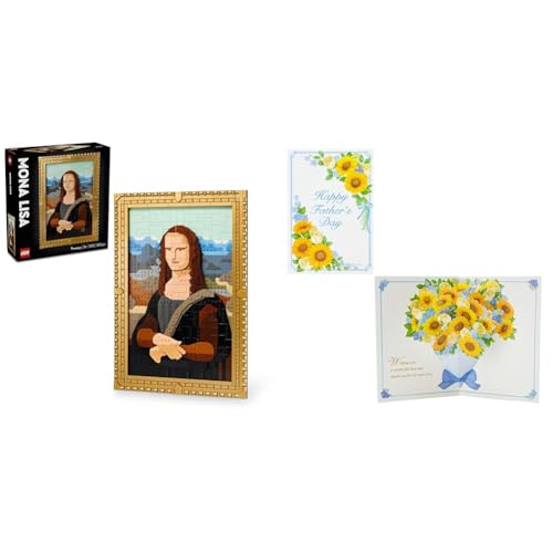 【父の日セット】レゴ(LEGO) レゴアート モナ・リザ おもちゃ 玩具 誕生日 プレゼント ブロック 母の日 父の日 男性 女性 絵画 アート インテリア オシャレ 母 父 31213+サンリオ メッセージカード 父の日 中央に立体花束