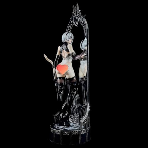 ヨルハ2号B型 2B 鏡Ver. セクシー ダブルヘッド フィギュア 1/4スケール 高さ63cm ABS&PVC 塗装済み 完成品フィギュア ドール 可愛い エッチ エロ 美少女 モデル コレクション