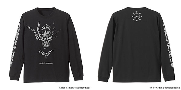 呪術廻戦 八握剣 異戒神将 魔虚羅 袖リブロングスリーブ Tシャツ/BLACK-XL（再販）