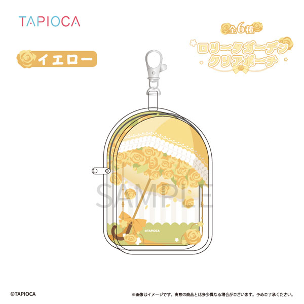 タピオカオリジナル ロリータガーデン クリアポーチ イエロー