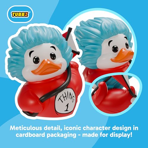 TUBBZ ボックス版:帽子の中の猫 - Thing 1 コスプレラバーダックビニールフィギュア – スース博士のファンのための公式収集品