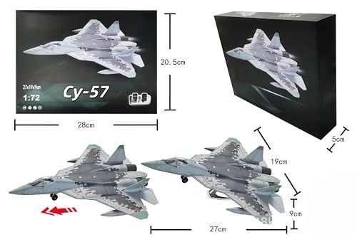Wapik 最強の部隊を編成せよ 19種類 戦闘機 航空機 ヘリコプター 戦車 1/72 スケール 30〜50ピース ABS製 組み立て ミリタリーモデル 本格的な 繊細な リアル 塗装済み プラモデル ミリタリー コレクション 全年齢対象 立体パズル 知育玩具 創造力 構成力 脳力開発 誕生日 クリスマス プレゼント (Су-57)