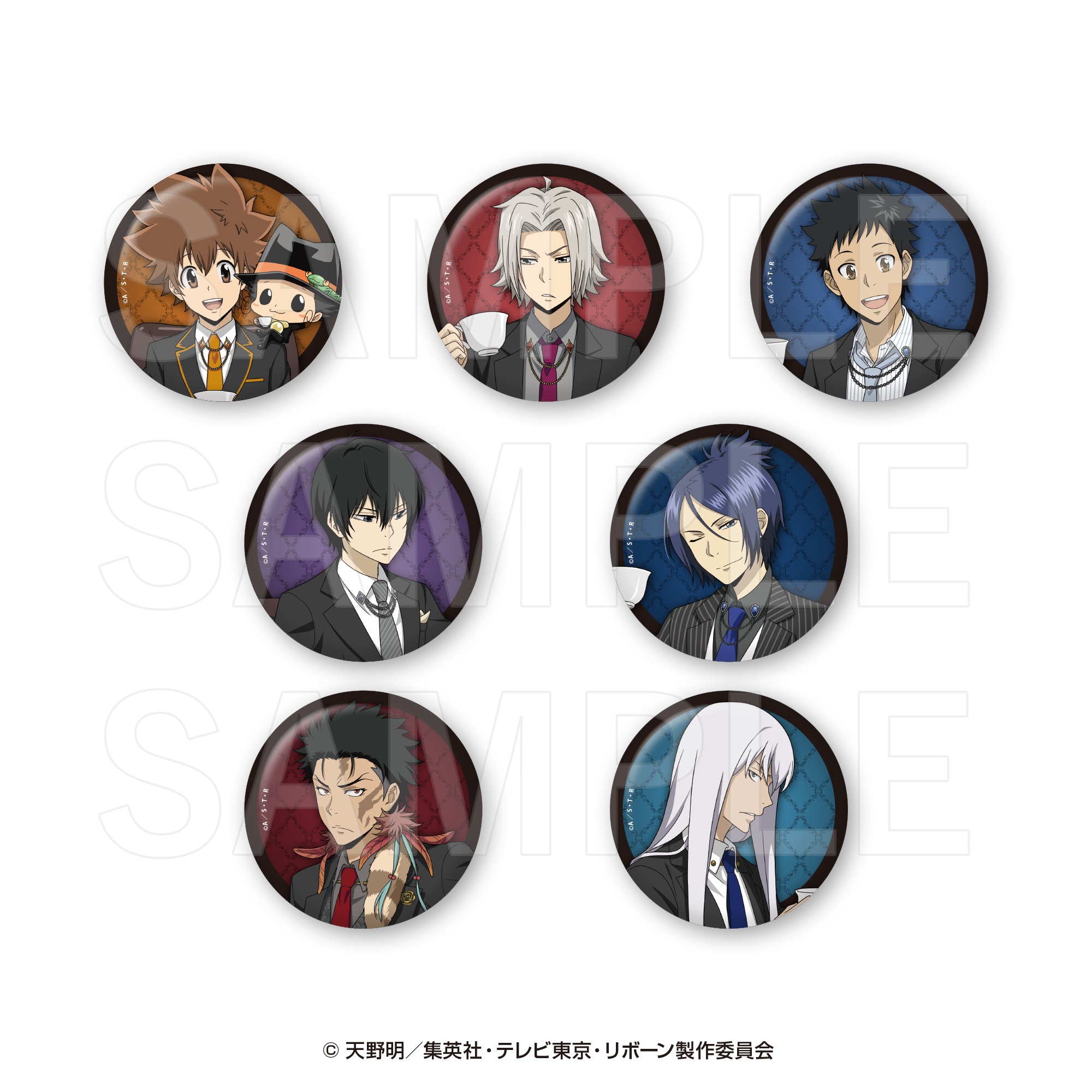 家庭教師ヒットマンREBORN!_トレーディングメタリック缶バッジ(全7種) 【BOX／7個入り】