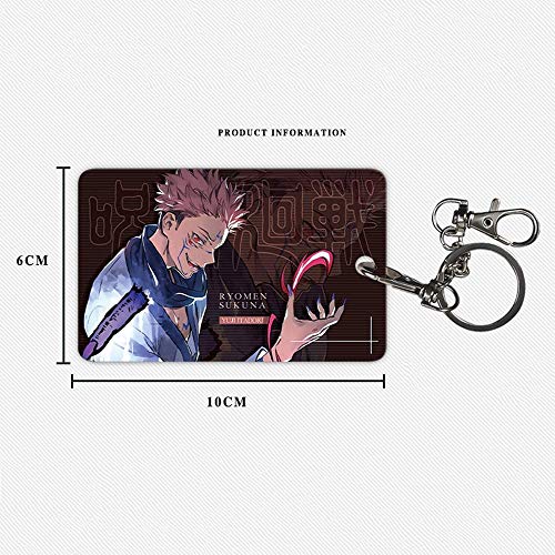 呪術廻戦 パスケース カードカバー カードケース 定期入れ 両面 二次元 五条悟 伏黒恵 両面宿儺 狗巻棘 名札ケース 干渉防止 飾り グッズ 人気 誕生日 携帯便利 通勤 通学 雑貨 萌えグッズ （狗卷棘）