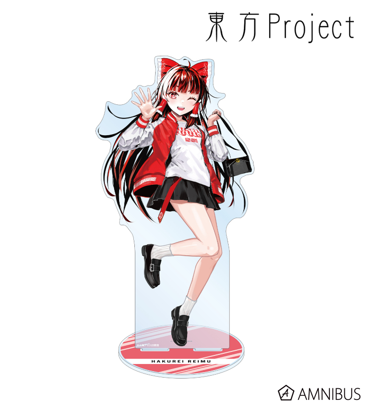 松本能人イラスト 博麗霊夢 現代風ファッションver. 特大アクリルスタンド