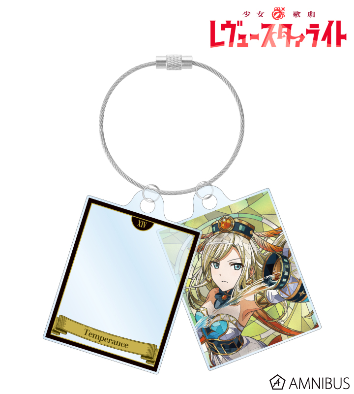 夢大路 文 Aure Glass 2連ワイヤーアクリルキーホルダー