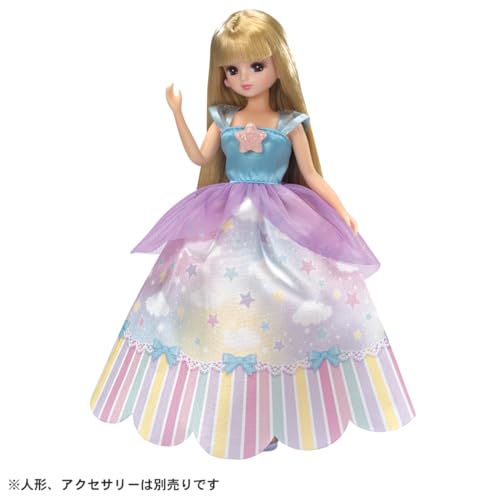 タカラトミー(TAKARA TOMY) リカちゃんドレス LW-03 おそらのロングドレス 着せ替え おままごと おもちゃ 3歳以上