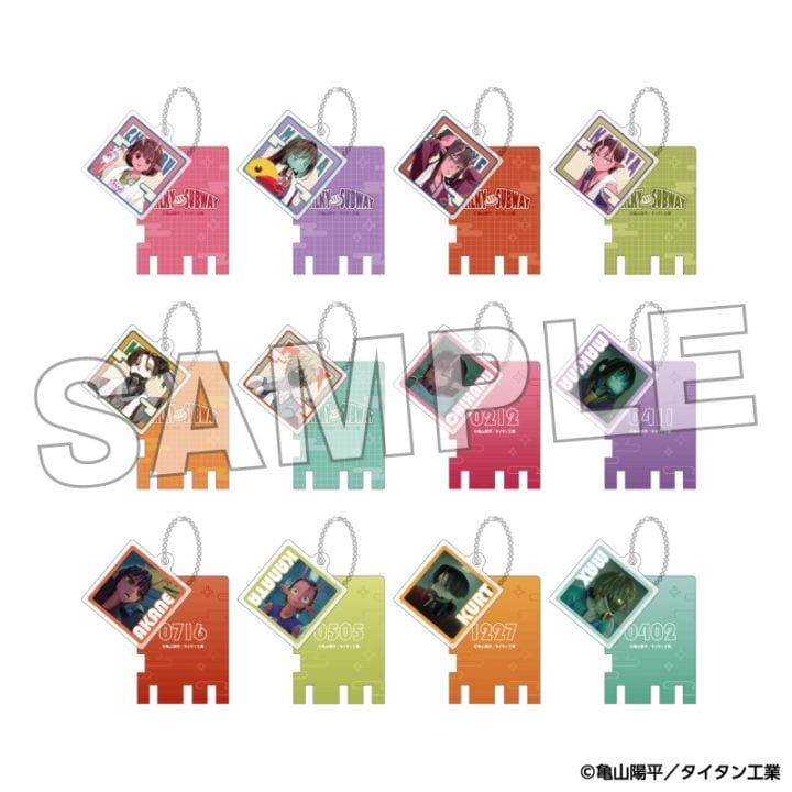 「8月中旬頃以降発送」銀河特急 ミルキー☆サブウェイ 銭湯錠風キーホルダー