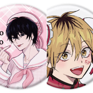 缶バッジ「ダメ男の椎名先輩とヤバ男の佐々木くん」03/公式&描き下ろしイラスト 5個入りBOX