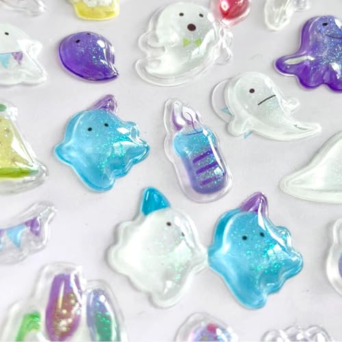 ステッカー シール キラキラ 立体 ご褒美/デコシール DIY用 女の子向け 手帳 水筒 スマホケース アルバム飾り用 贈り物にも (6枚セット)