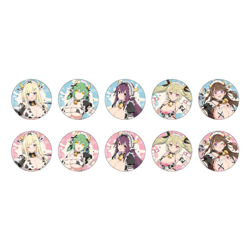 シノビマスター 閃乱カグラ NEW LINK_描き下ろしトレーディング缶バッジ(ミルキーメイド) 【BOX／10個入り】
