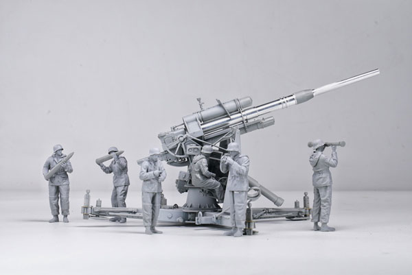 1/35 ドイツ 88mm砲 Flak36 w/砲兵フィギュア プラモデル（再販）