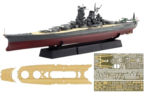 フジミ模型 1/700 帝国海軍シリーズ No.47 EX-2 日本海軍戦艦 武蔵(昭和19年/捷一号作戦) フルハルモデル (エッチングパーツ・木甲板シール付き) FH-47 EX-2