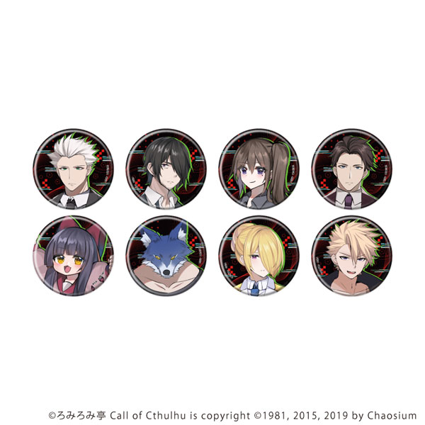缶バッジ「邪神のクオリア」01/セット1 公式イラスト 8個入りBOX