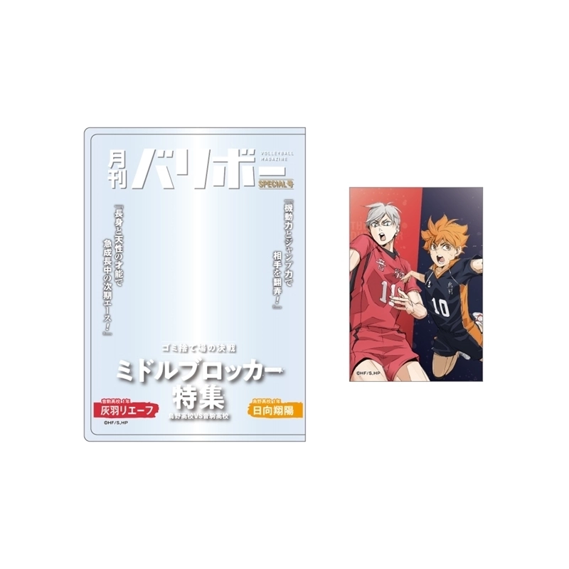 【送料無料】ハイキュー！！ カードケース&カードセット 月刊バリボー第2弾 日向翔陽・灰羽リエーフ 東宝【予約2026年01月】