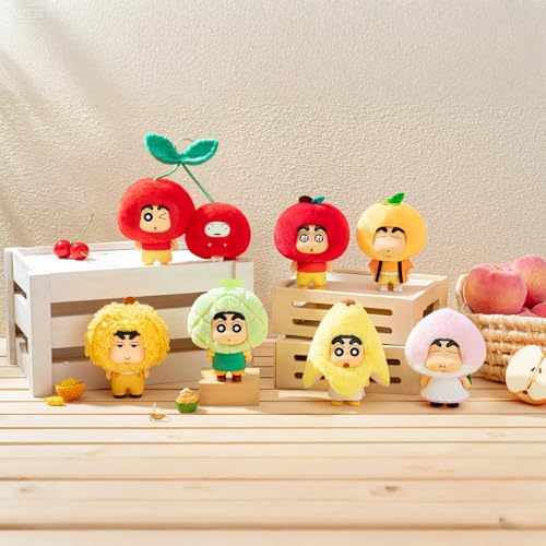 TOP TOY クレヨンしんちゃん (Crayon Shin-chan)「フルーツハウス」シリーズ ぬいぐるみ ペンダント【1ピース】 ガチャガチャ ブラインド ボックス フィギュア プラモデル プレミアム おもちゃ PVC ソフビ しんちゃん キャラクター 誕生日 プレゼント コレクター向け クリスマス ギフト
