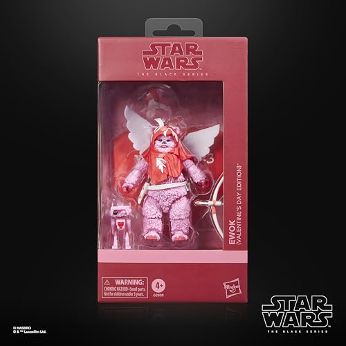 ハズブロ（Hasbro）スター・ウォーズ STAR WARS ブラックシリーズ イウォーク（バレンタインデーエディション）、『スター・ウォーズ』プレミアム コレクション用 15 cm アクションフィギュア G2808 正規品