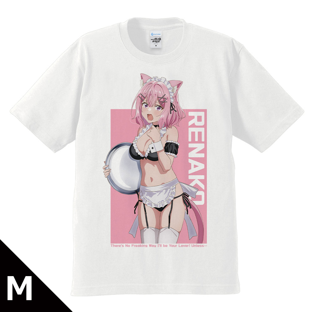 わたしが恋人になれるわけないじゃん、ムリムリ!（※ムリじゃなかった!?）_Mサイズ_Tシャツ 甘織 れな子 猫耳水着メイドver. 【描き下ろし】