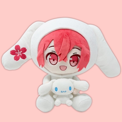 【グッズ(音楽)】ぬいぐるみ 浦島坂田船×サンリオキャラクターズ　ぬいぐるみ　となりの坂田。×シナモロール