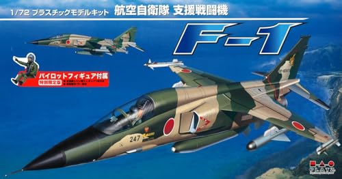 プラッツ 1/72 航空自衛隊 F-1 支援戦闘機 パイロットフィギュア付属 プラモデル AC-77
