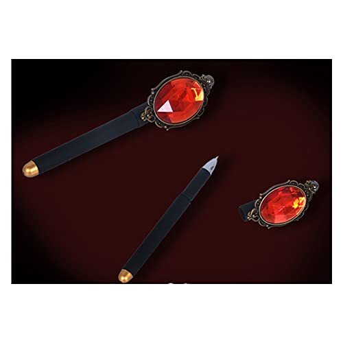 Cos Monde ツイステッドワンダーランド グッズ 式典服 制服 魔法杖 魔法筆 宝石ペン 鍵 カギ おもちゃ コスプレコスチューム小物 道具 胸 腰 飾り物 コレクション (筆,スカラビア寮)