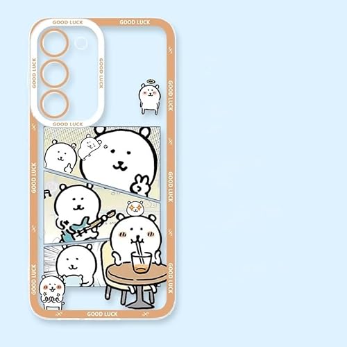 スマホケース クマを自嘲する Galaxy S25 ケース TPU 透明 Galaxy S25/S24/S23/S22/S21 Ultra 用 ちいかわ 周辺 可愛い スマホカバー ホロライブ 携帯ケース 軽量 脱着簡単 人気 耐衝撃 多機種対応 全面保護 萌えグッズ 誕生日 贈り物 (Galaxy S25 Ultra,6) [並行輸入品]