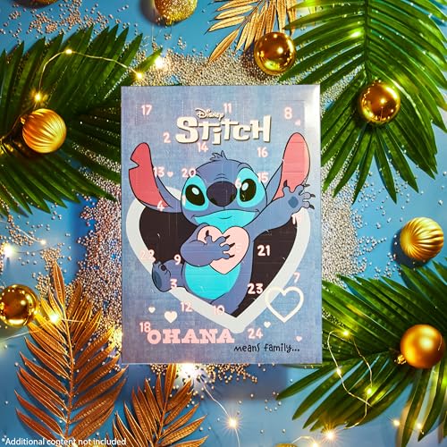 ディズニースティッチアドベントカレンダー2024、ガールズヘアアクセサリーカウントダウンカレンダー(ブルー)