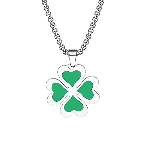 東京リベンジャーズ 四つ葉のクローバー ネックレス 幸せの象徴 アクセサリー コスプレ 小物 佐野万次郎 アクセサリー セット 東リベ 梵天 ネックレス アニメ周辺 贈り物 男女兼用 (D)