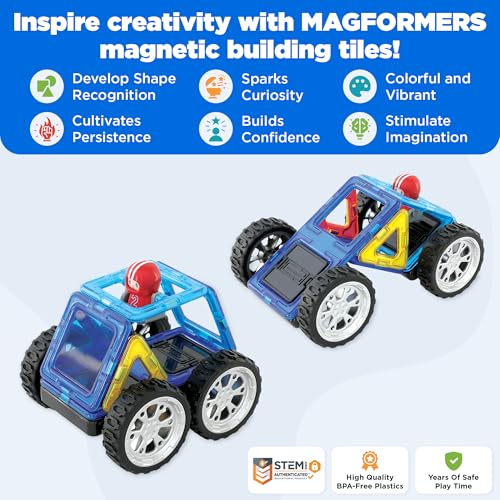 ボーネルンド (BorneLund) マグ・フォーマー (MAGFORMERS) マイレーサーセット [ 9ピース ] 3歳頃から 知育玩具 磁石 マグネット ブロック MF707022