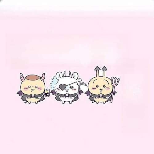 ちいかわ 車用ステッカー ハチワレ うさぎ シーサー 天使 悪魔 外装シール 防水 耐水仕様 剥がせる デカール 痛車 萌えグッズ ウォールステッカー 品質 装飾品 贈り物 (13CM,b)