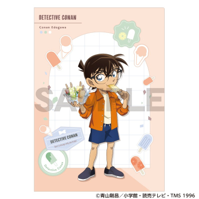 【グッズ-クリアファイル】名探偵コナン シングルクリアファイル 江戸川コナン アイスキャンディー【再販】