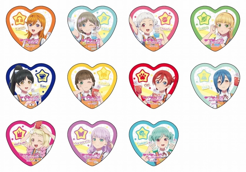 ラブライブ！スーパースター!! ハート型カンバッジ 原宿ゲーマーズ5周年 ver.【ゲーマーズ専売】