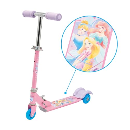 【公式】アイデス キックスクーター ディズニー プリンセス ゆめラブS｜三輪 折りたたみ 高さ調整 4歳〜 女の子向け ギフトに