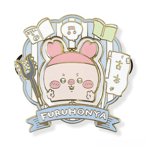 ちいかわ 大きめギミックピンバッジ(古本屋)