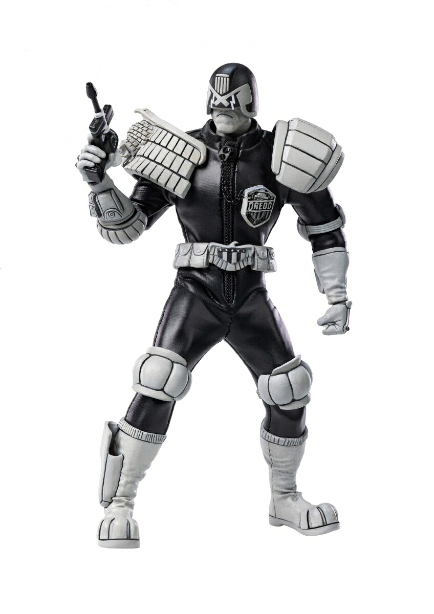 エクスクイジット スーパー 『2000 AD』 ジャッジ・ドレッド 1/12 アクションフィギュア ブラック&ホワイト Ver. 【ESJ0163】 (フィギュア)