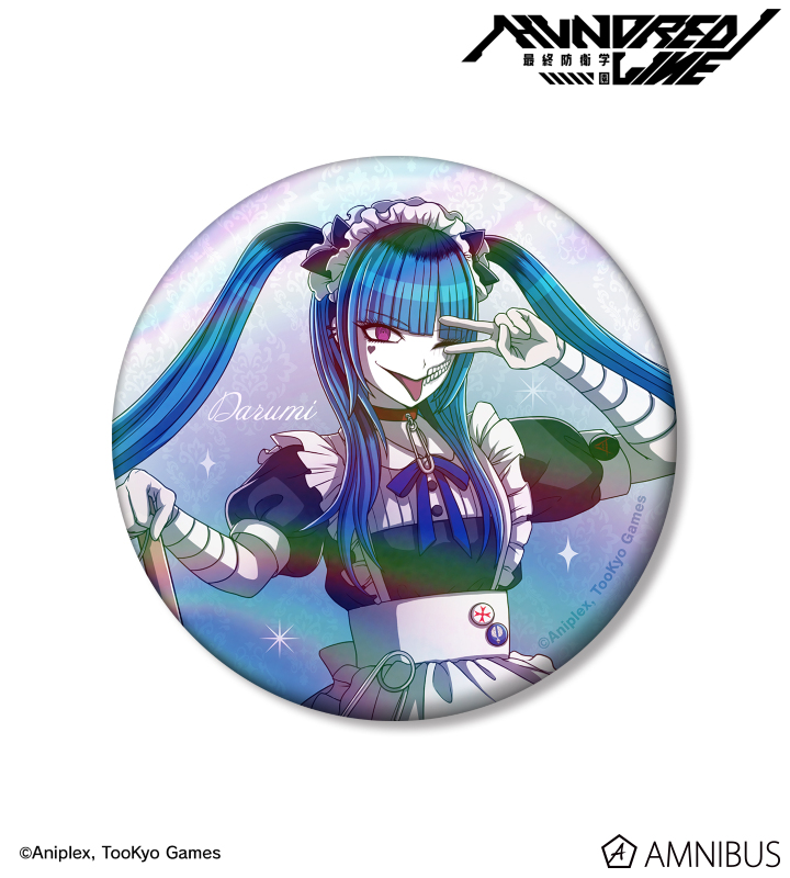 描き下ろし 飴宮怠美 メイドver. 75mmオーロラ缶バッジ