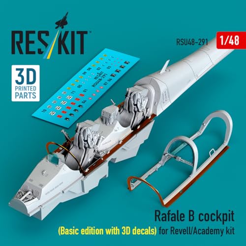 レスキット 1/48 ラファールB コックピット w/3D内装デカール (レベル・アカデミー用) プラモデル用パーツ RSKU48-0291 (飛行機)