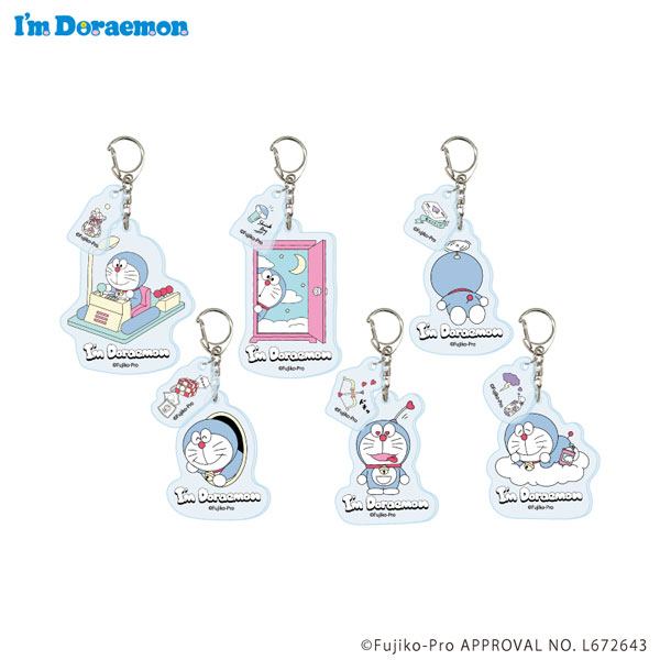 パーツ付きアクリルキーホルダー「I’m Doraemon」03/ 6個入りBOX