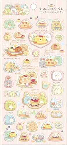 SE71202 すみっコぐらし たぬきのまんまるレストラン ふにふにシール
