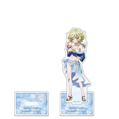 【グッズ-スタンドポップ】戦姫絶唱シンフォギアＸＶ 描き下ろし特大アクリルスタンド(キャロル/マリンセーラー水着)【再販】