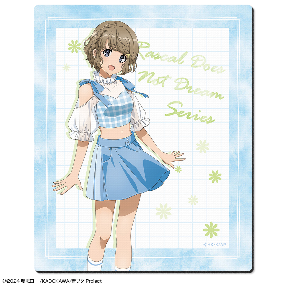 青春ブタ野郎シリーズ _ラバーマウスパッド デザイン02(古賀朋絵/サマーチェックver.)【描き下ろし】
