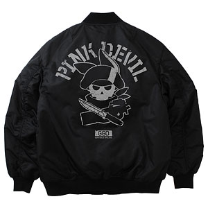 ソードアート・オンライン オルタナティブ ガンゲイル・オンラインII ピンクの悪魔 MA-1ジャケット/BLACK-L