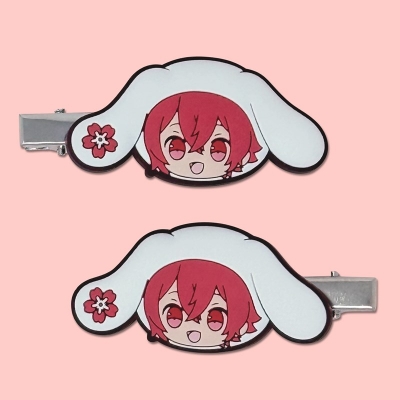 【グッズ(音楽)】ヘアバンド 浦島坂田船×サンリオキャラクターズ　ヘアクリップ　となりの坂田。×シナモロール