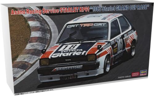 ハセガワ 1/24 浅野自動車 スターレット KP61 “1983 スターレット グランド カップレース” プラモデル 20838