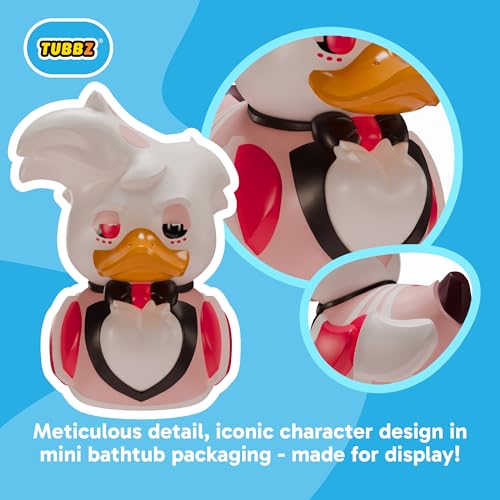 TUBBZ Mini:Hazbin Hotel - エンジェルダストコスプレラバーダックビニールフィギュア – ヘラヴァースファンのための公式収集品