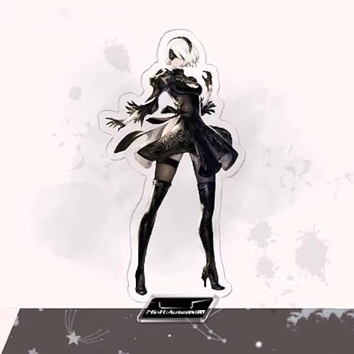 NieR ニーアオートマタ 2B アクリルスタンド 周辺 ヨルハ二号B型 全シリーズ アクリルフィギュア 全身 台座あり 萌えグッズ アニメ 周辺 コスプレ 道具 誕生日 プレゼント 非公式 (カラー（5）,16CM) [並行輸入品]