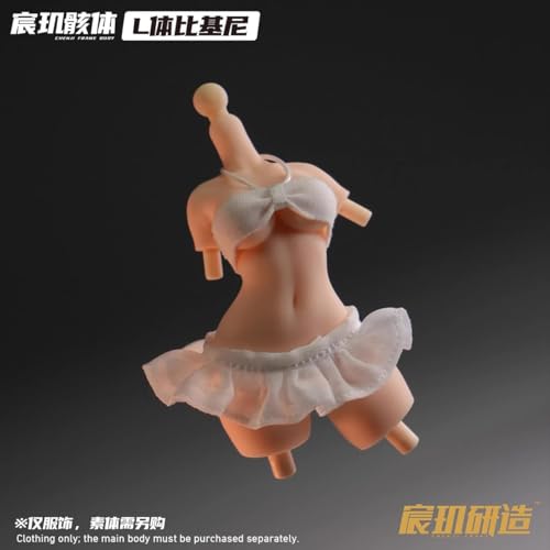 LEBOO 宸璣研造 宸璣骸体 1/12 白ビキニ L サイズ 女性 フィギュア用 衣装 セット