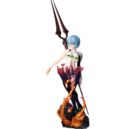 [CHIASA]フィギュア 絶対領域 新世紀エヴァンゲリオン 惣流・アスカ・ラングレー 綾波レイ 1/4スケール ABS&PVC製 塗装済み 完成品 置物 卓上 装飾品 記念品 コレクションドール プレゼント フィギュア (綾波レイ)