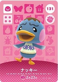 どうぶつの森 amiiboカード 第2弾 【131】 ナッキー
