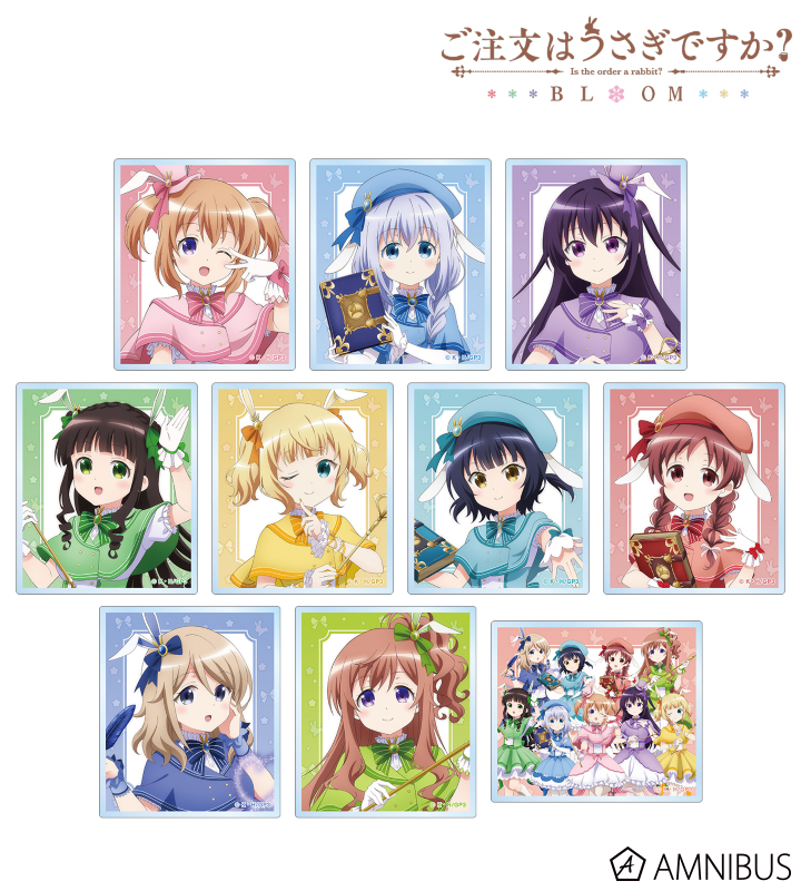 描き下ろし 魔法少女ver. トレーディングアクリルカード